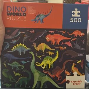 Dino World 500-Piece Puzzle - Multicolor crocodile creek